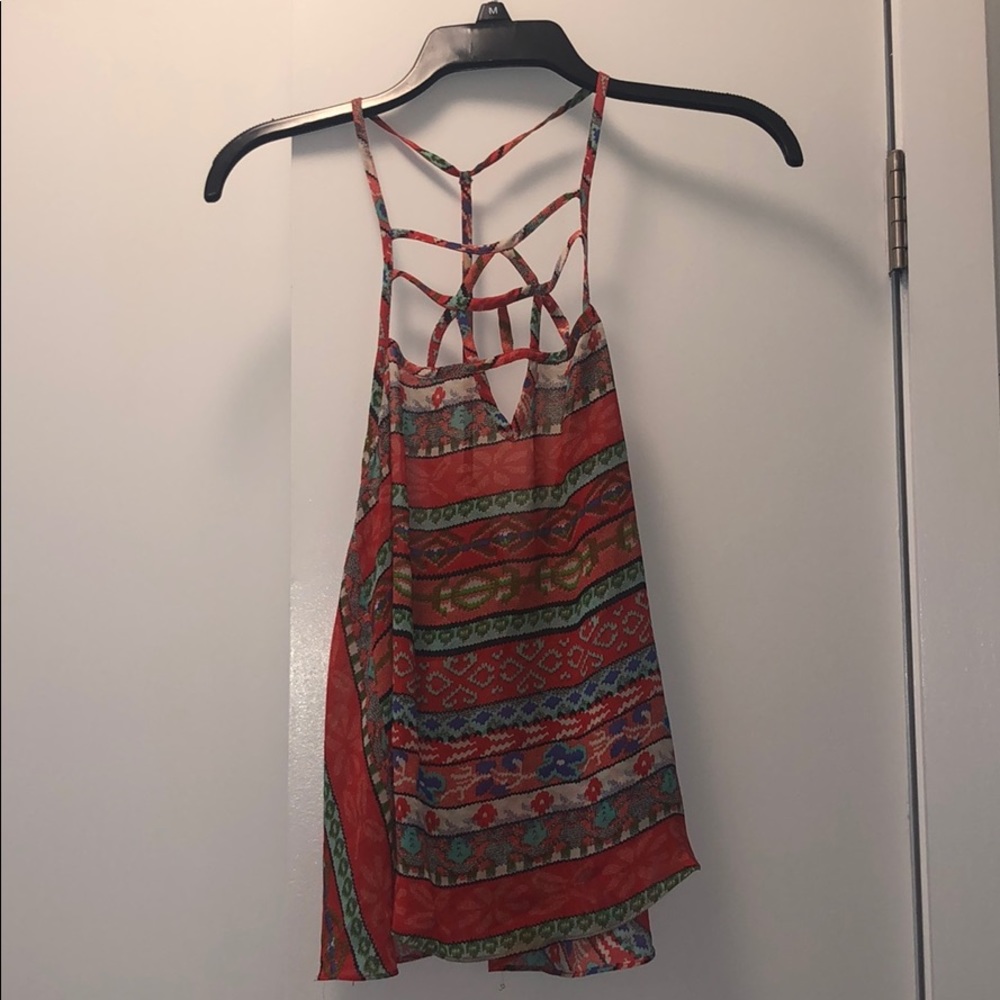 LF Milau printed Tank with cutouts